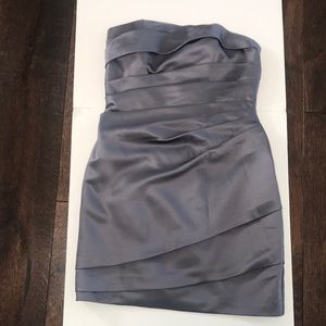 David”s Bridal Grey Dress size 4